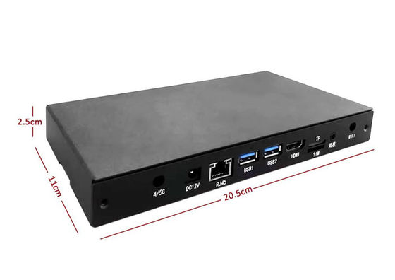 Quad Core Cortex A55 Digital Signage Player Box Android 11 Suporte USB 3.0 Gigabit Ethernet Mini PC