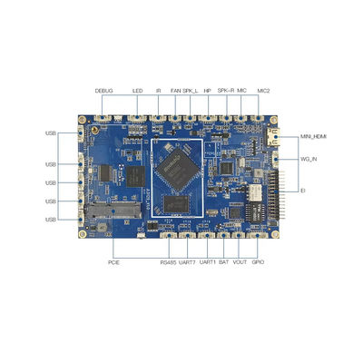 RK3568 Linux Embedded Board Factory Door Access System Gigabit Motherboard con relè POE JLD-F03