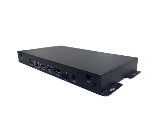 Silent Slim 4K Media Streaming Box sem ventilador Rockchip Quad Core Potência e Conectividade Gigabit