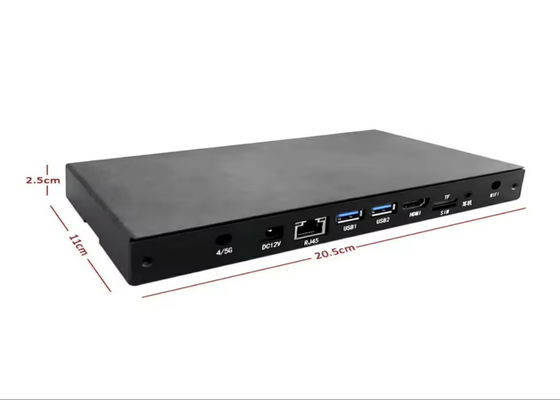 Silent Slim 4K Media Streaming Box sem ventilador Rockchip Quad Core Potência e Conectividade Gigabit