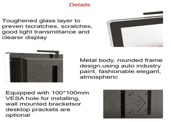 27 Inch All In One Computer Touchscreen Android Embedded Industrial Panel Display Monitor PC