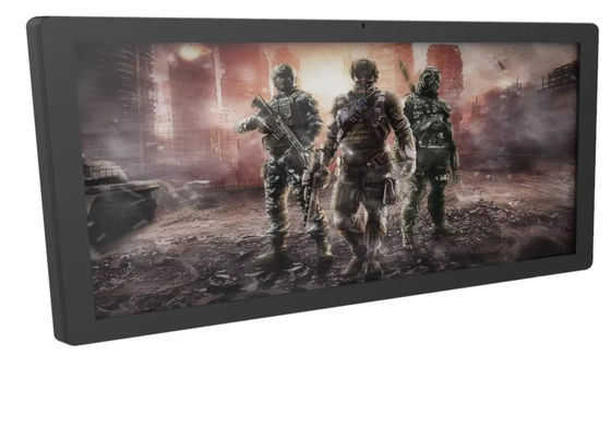 Terminal autônomo touch screen monitor display ultra fino 27 polegadas com LAN e USB interfaces