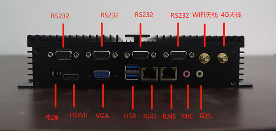 RK3568 Industrial Edge Computer 2G hingga 8G Dukungan Opsional Stereo Audio Output