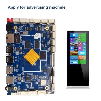 1TOPS AI RK3568 Ενσωματωμένη πλακέτα ARM για σύστημα ουράς 4GB RAM 64GB ROM Gigabit Ethernet Android Motherboard