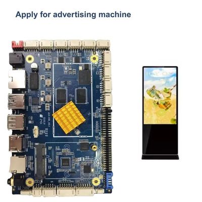 Multi-Protocolo Android Motherboard DC12V3A RK3566 SBC Com Controle Serial Industrial RS232/TTL