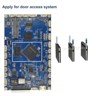 RK3568 Linux Embedded Board Factory Door Access System Gigabit Motherboard con relè POE JLD-F03