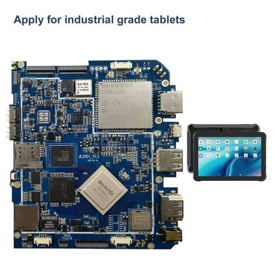 Junta de control de tabletas médicas RK3399 2.0GHz DDR4 expandible 4GB Max