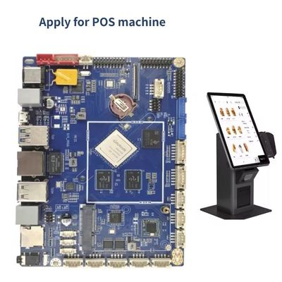POS Embedded System Motherboard RK3568 Embedded Board 128G Storage EMMC Option