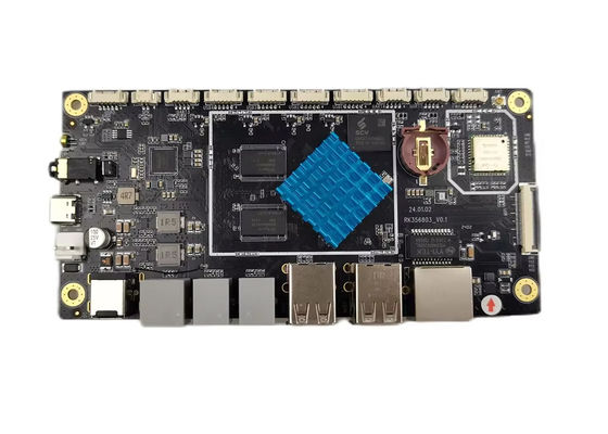 Placa Linux Embarcada RK3568 Pcba OEM POS Placa Principal Embarcada 1TOP NPU